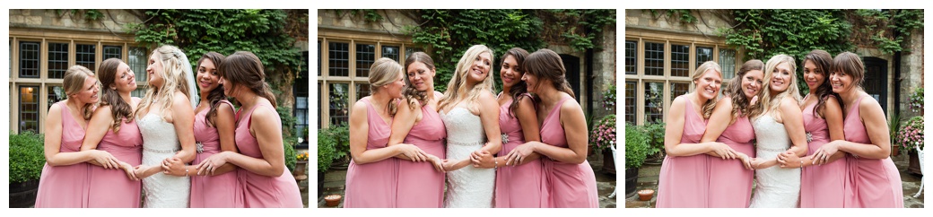 candid group shots of bridesmaids at Broyle Place