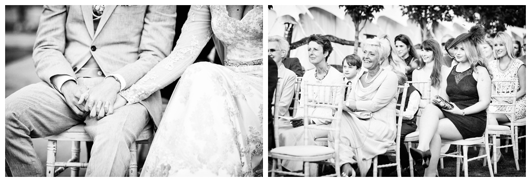 black and white wedding photography bride and groom holding hands