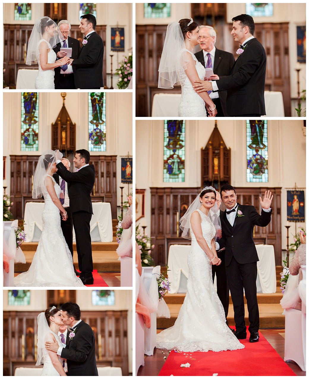 bride and groom first kiss iranian wedding in london