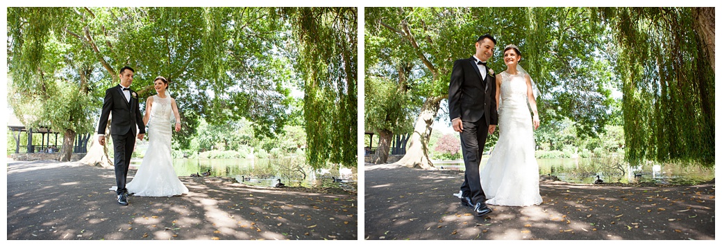 bride and groom walking iranian pre-wedding shoot