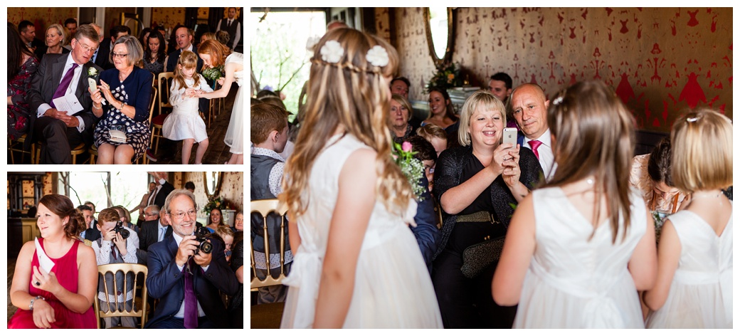 candids of guests taking photos