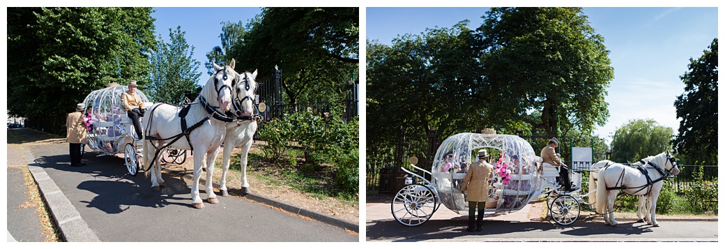 cinderella coach and horses iranian wedding