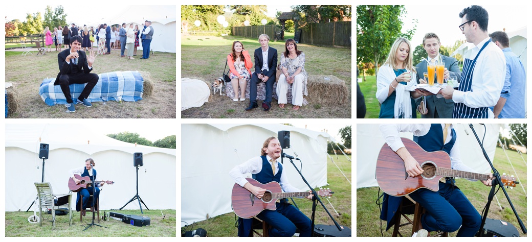 evening entertainment singer guitarist at wedding