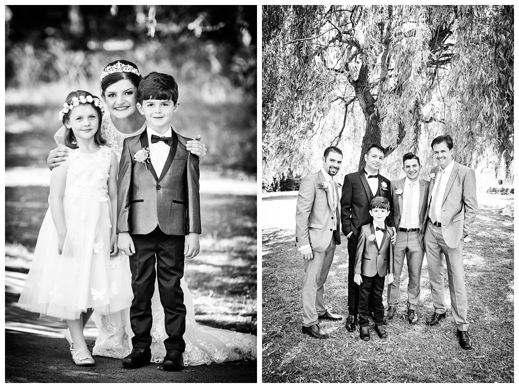 flower girl and page boy at iranian wedding