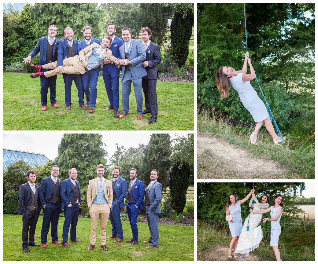fun wedding groomsmen and bridesmaids