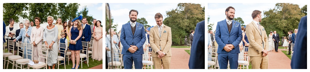 groom awaiting brides arrival