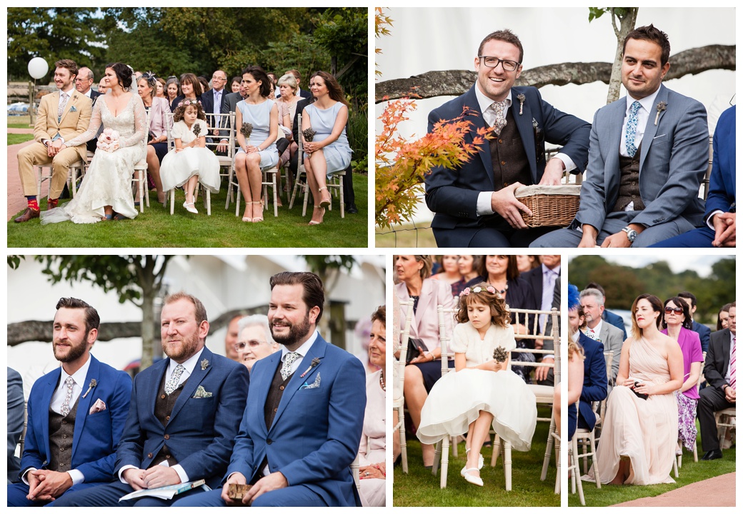guests during wedding ceremony