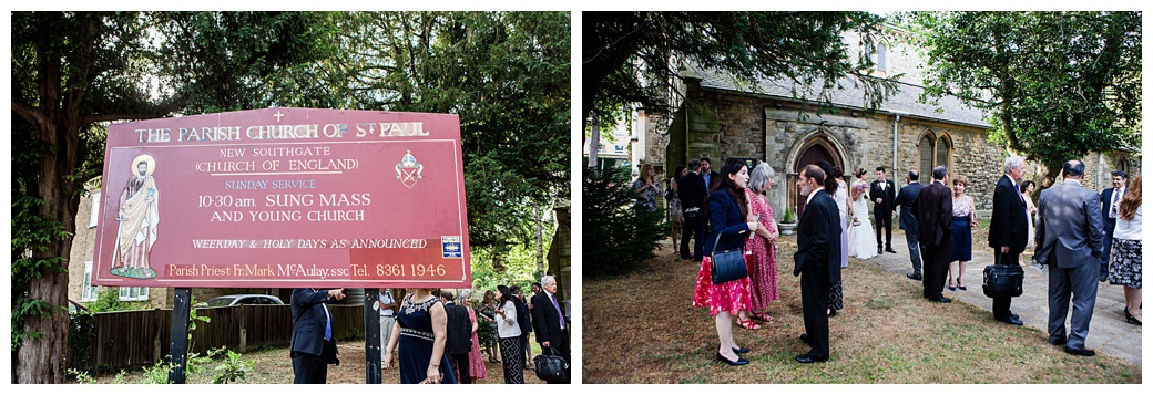 guests outside new southgate church