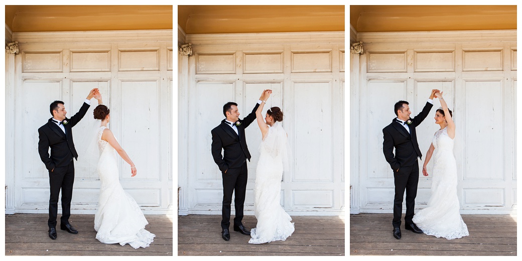 iranian bride and groom dancing