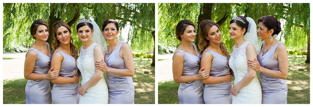 iranian bridesmaids and bride