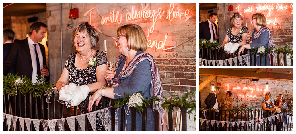 mother of the bride laughing