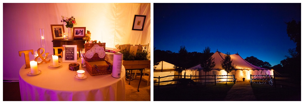 vintage country wedding details and marquee