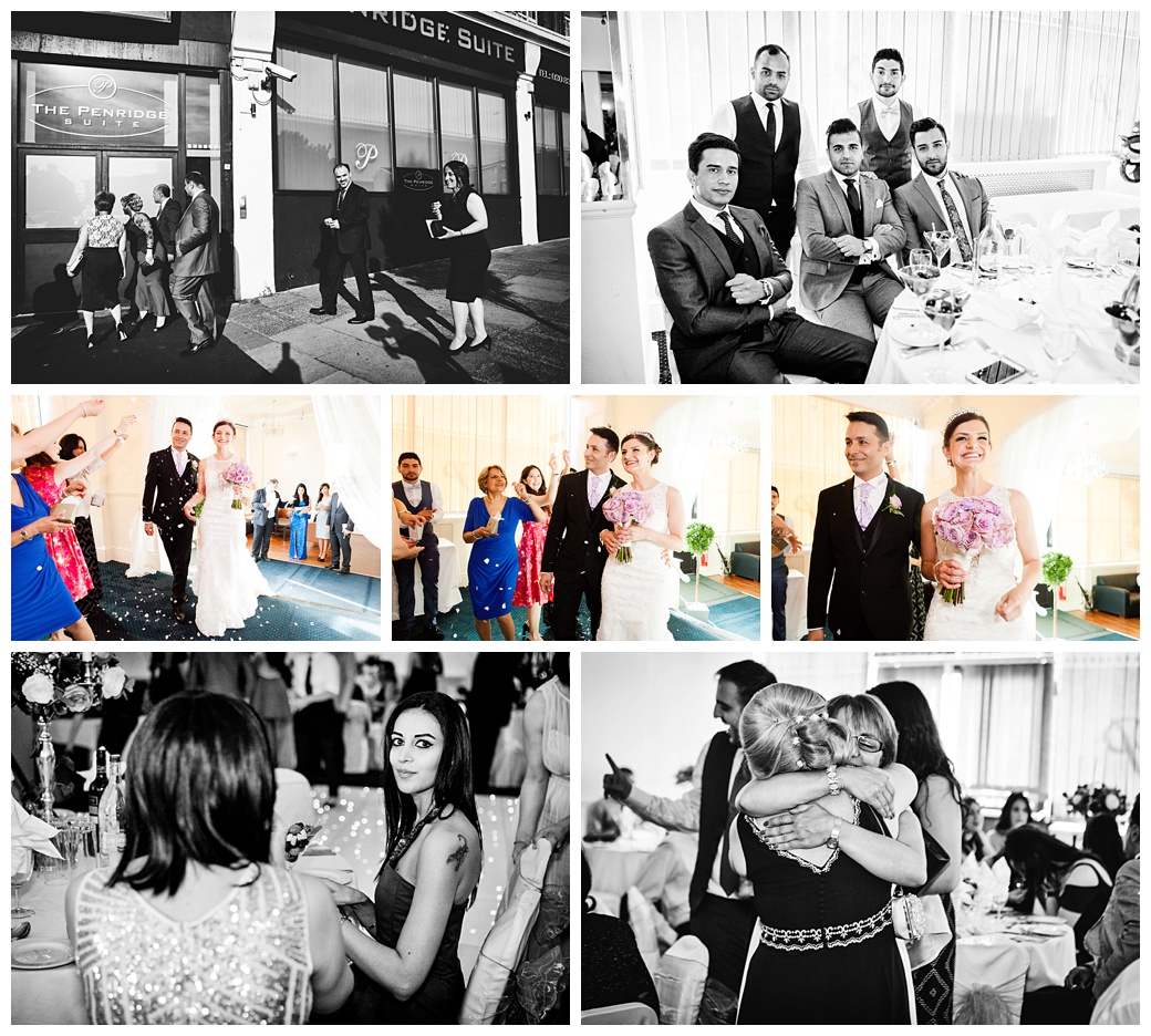 wedding reception at the penridge suite london