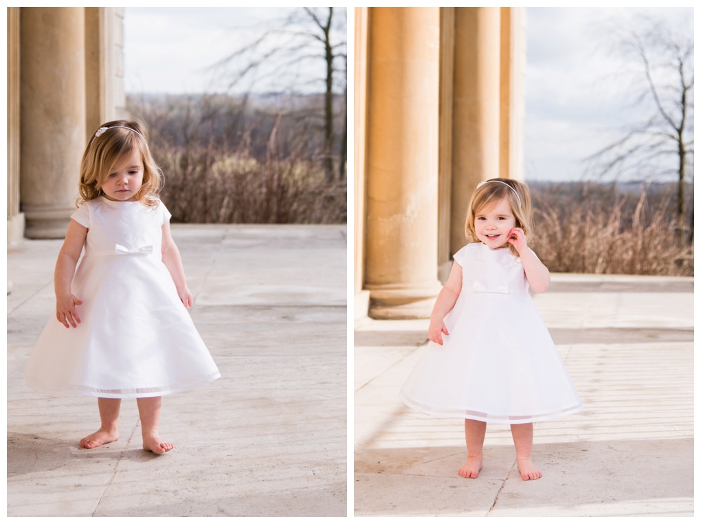 flower girl in white dress buxted park